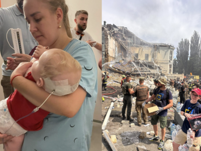 Razom Responds to Massive Russian Bombing of Ukraine, Including Major Children’s Hospital in Kyiv