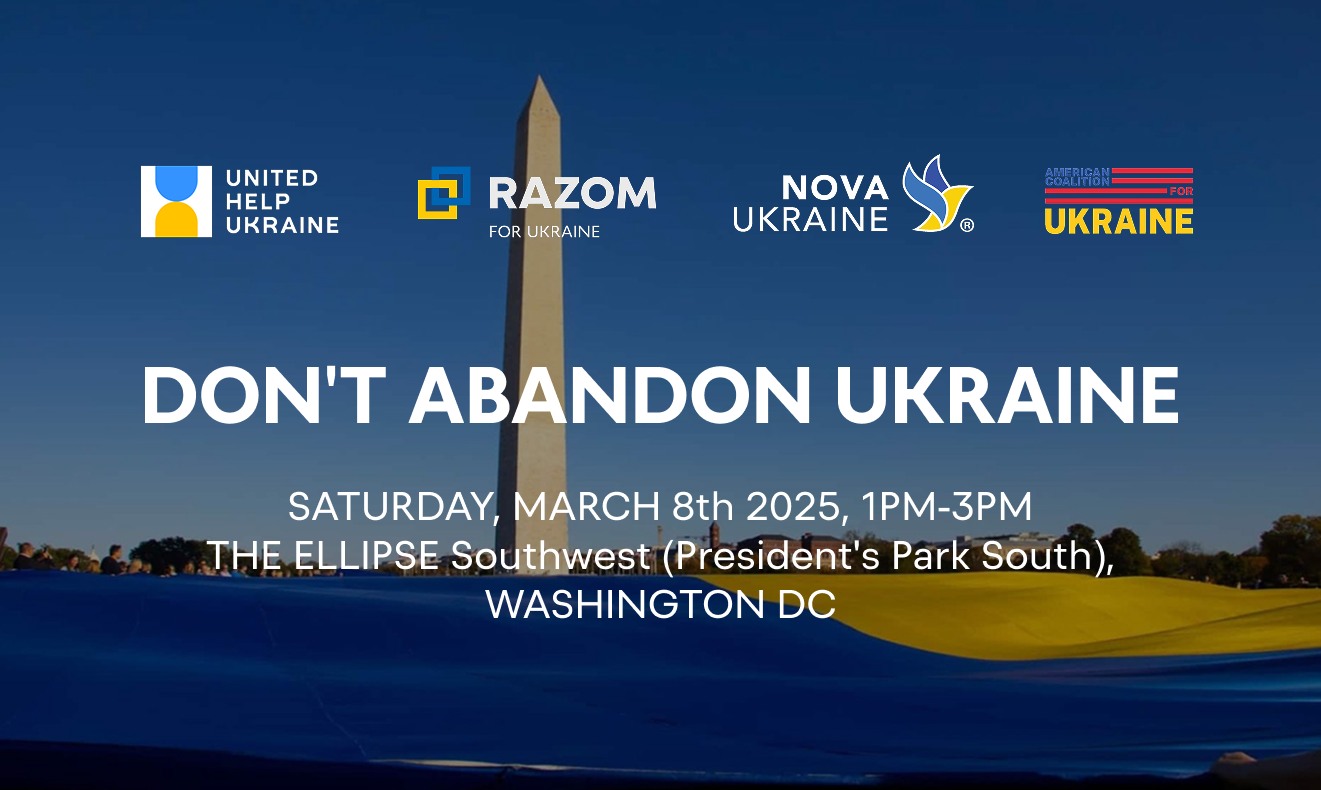 DON’T ABANDON UKRAINE: Unfurl the Flag